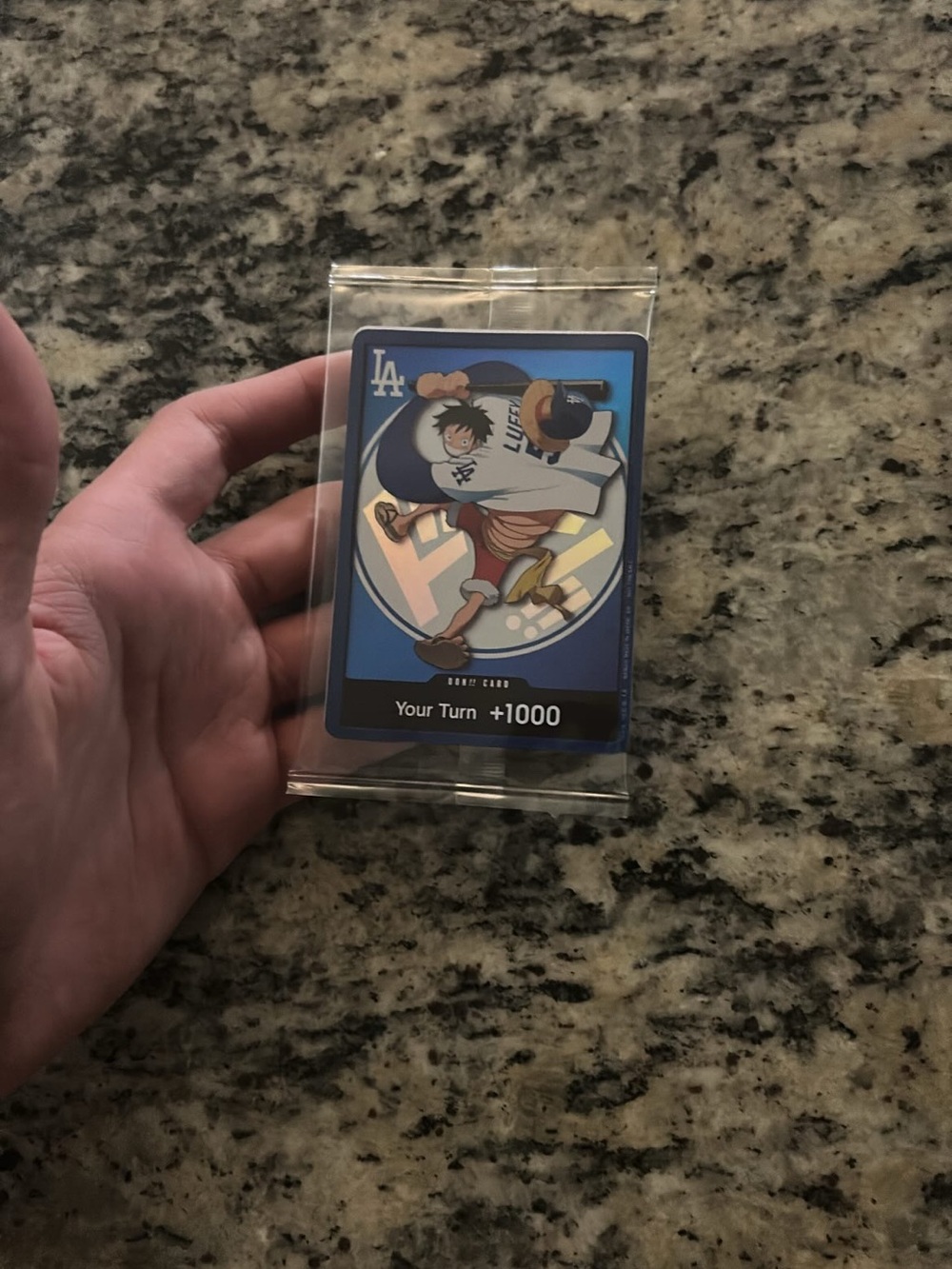 2026 Dodgers x One Piece Night Promo Card - Monkey D. Luffy DON!! - RARE SGA